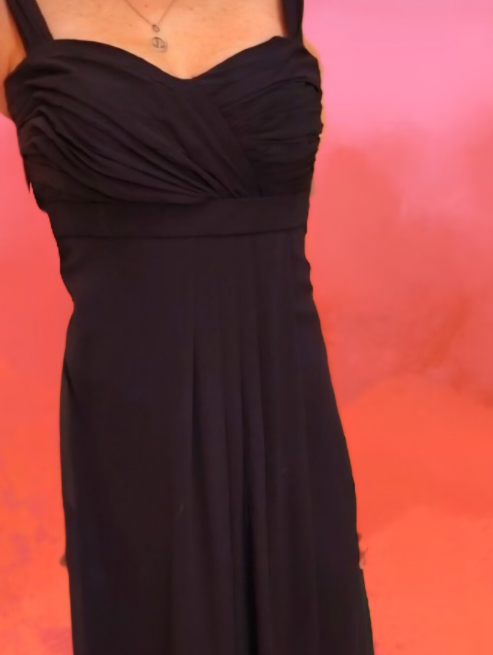 Bill Levkoff dark plum gown 6